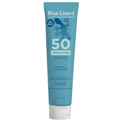 ضد آفتاب مینرال پوستهای حساس بلو لیزارد (Blue Lizard  (spf50+
