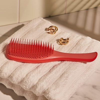 برس تنگل تیزر مدل وت سایز نرمال  Tangle Teezer Wet Detangler - salmon pink