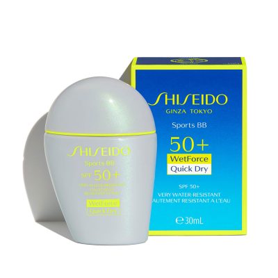 بی بی کرم ضدآب شیسیدو Shiseido Sports BB  Wetforce Quick Dry Spf50+ Sunscreen