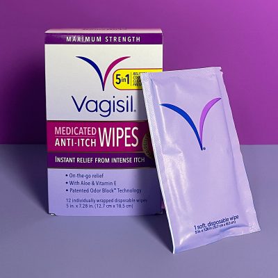 دستمال ضد خارش ناحیه تناسلی بانوان وجیسیل Vagisil Medicated Anti-Itch Wipes