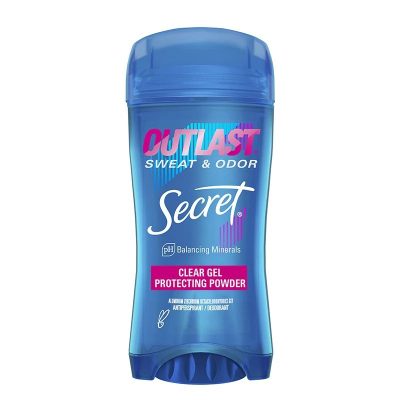 دئودورانت ضد تعریق ژلی سکرت رایحه پودری Secret Outlast Clear Gel Deodorant PROTECTING POWDER