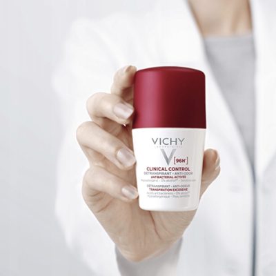 دیودورانت رولی ۹۶ ساعته آنتی باکتریال ویشی Vichy 96H Clinical Control Antibacterial Roll on Deodorant