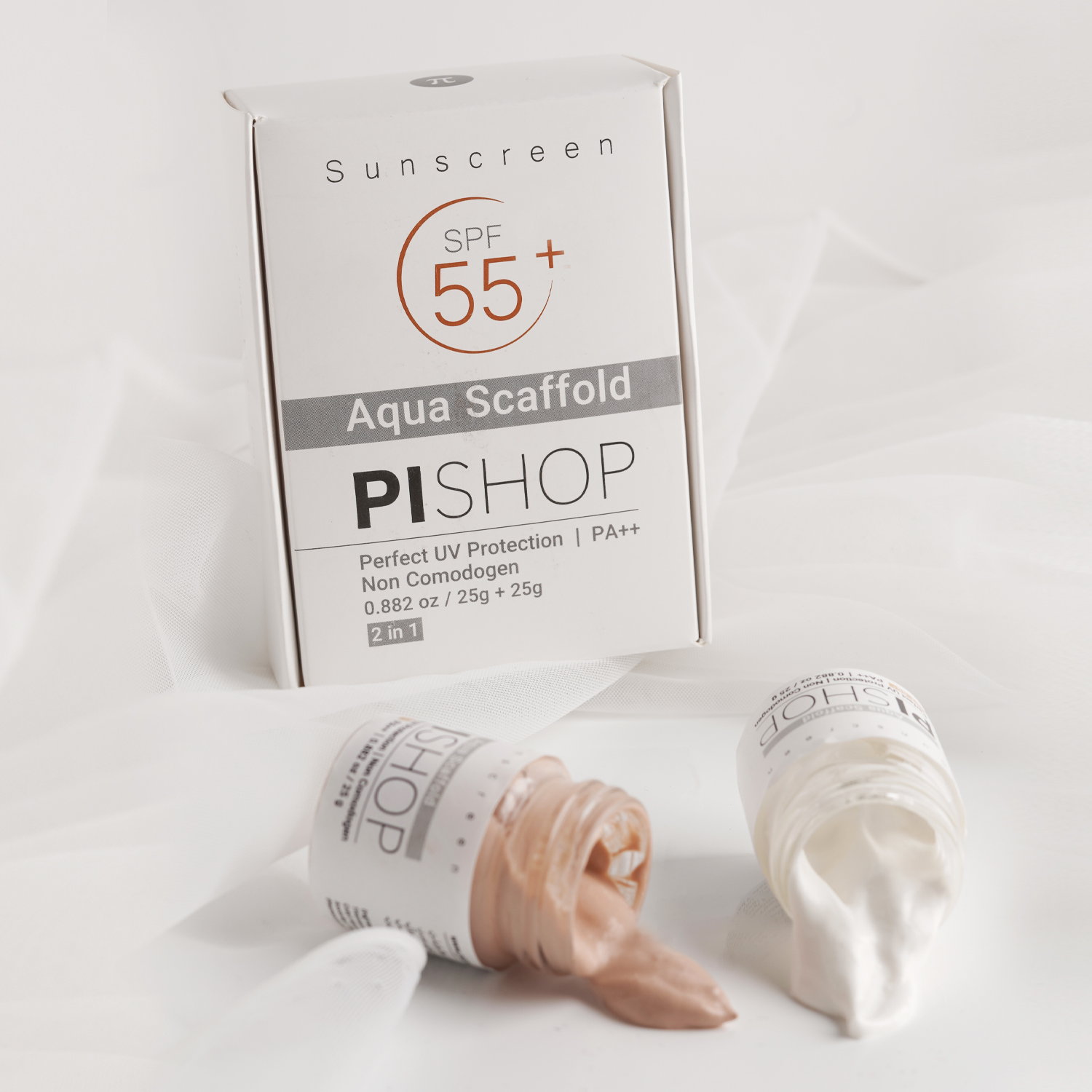 کرم ضدآفتاب spf+50 بی رنگ پی شاپ مناسب پوست چرب