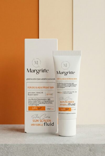 فلوئید ضد آفتاب SPF50 پوست چرب و مستعد آکنه مارگریت