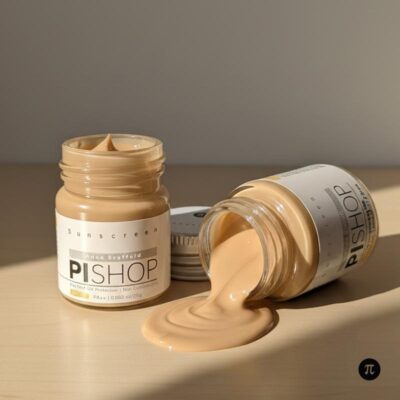کرم ضد آفتاب spf50 بژ طبیعی پوست خشک پی شاپ 50 میل؛ جایگزین کرم‌پودر با پوشش طبیعی