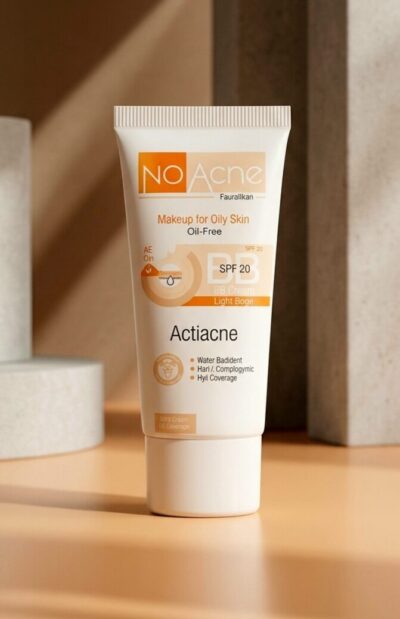بی بی کرم بژ روشن پوست چرب و جوشدار SPF20 نو آکنه | پوشش طبیعی، کنترل چربی و مراقبت همزمان از پوست