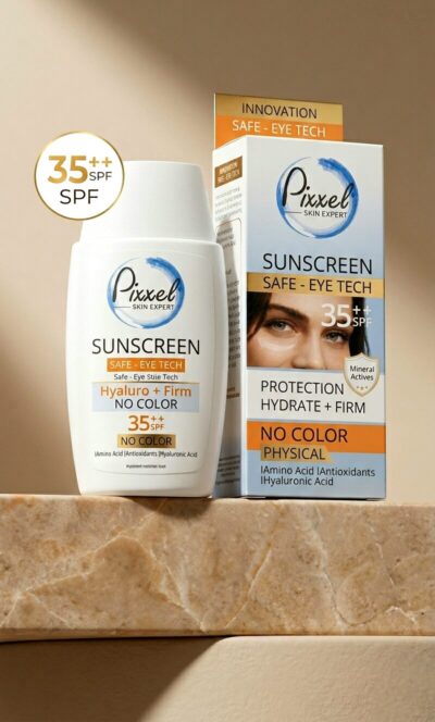 کرم ضد آفتاب بی رنگ دور چشم پیکسل SPF35 | محافظت تخصصی از دور چشم