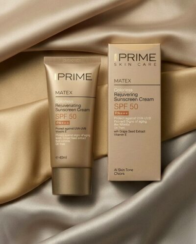 کرم ضد آفتاب جوانساز SPF50 پرایم | محافظت کامل از پوست در برابر آفتاب، پیری زودرس و لک
